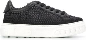 Casadei woven off-road sneakers Black