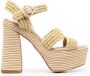 Castañer braided raffia platform sandals Neutrals - Thumbnail 1