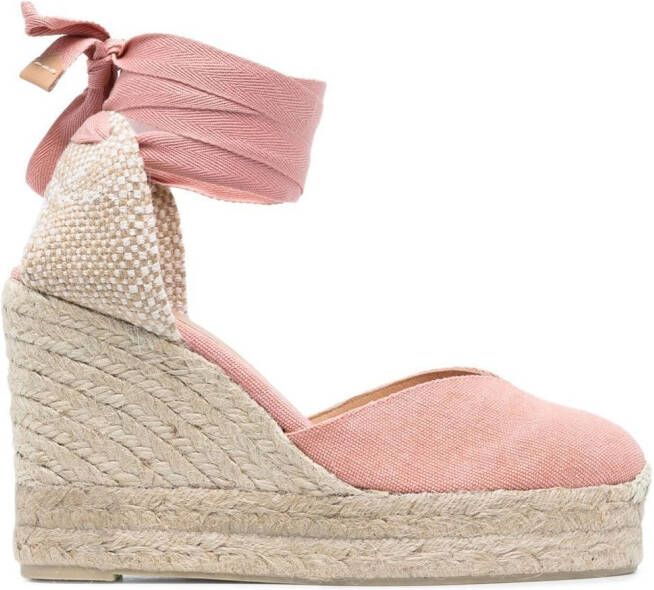 Castañer Chiara 105mm wedge espadrilles Pink