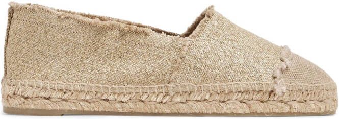 Castañer flat linen espadrilles Neutrals