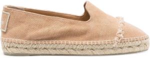 Castañer frayed-detail slip-on espadrilles Brown