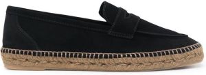 Castañer Nacho suede loafer-effect espadrilles Black