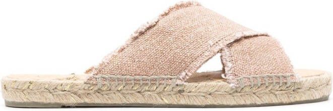 Castañer Palmera raffia sandals Gold