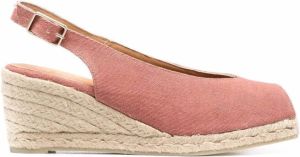 Castañer peep-toe espadrille wedges Pink