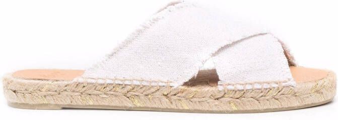 Castañer Piula crossover-strap sandals White