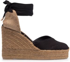 Castañer platform suede espadrilles Black