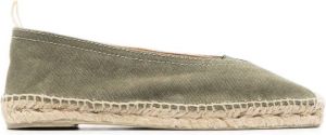 Castañer square-tip flat espadrilles Green