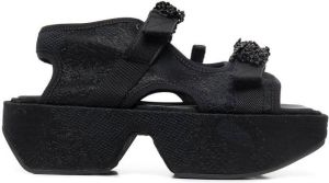 Cecilie Bahnsen May touch-strap sandals Black