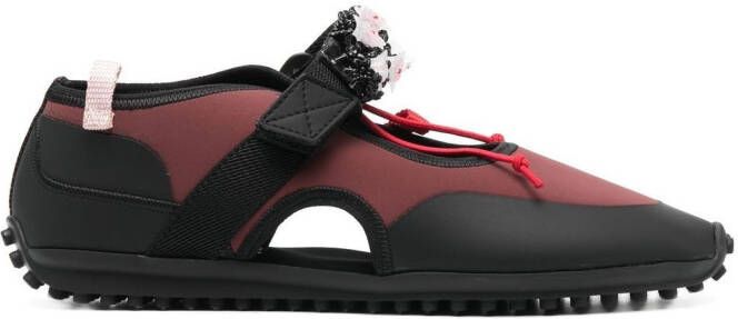 Cecilie Bahnsen Sara cut-out detail sneakers Red
