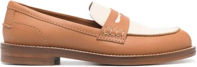 Cenere GB Pip Ranch two-tone loafers Brown