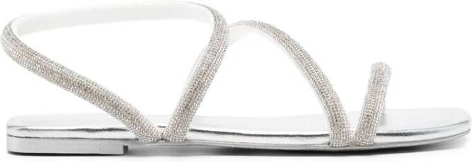 Chiara Ferragni Andromedra flat sandals Silver