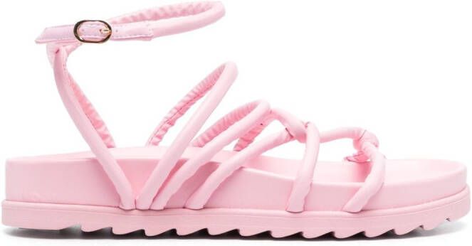 Chiara Ferragni Cable strappy flat sandals Pink