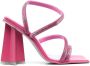 Chiara Ferragni calf-leather crystal-embellished sandals Pink - Thumbnail 1