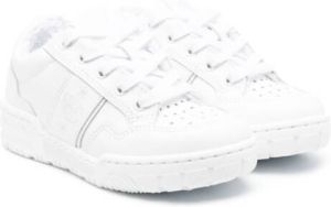 Chiara Ferragni Kids lace-up calf-leather sneakers White