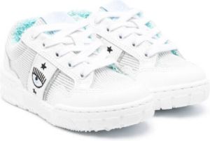 Chiara Ferragni Kids logo-patch low-top sneakers White