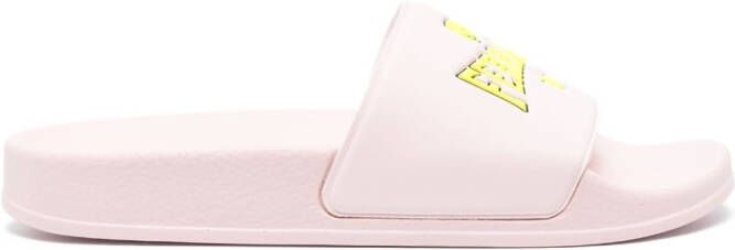 Chiara Ferragni open-toe logo-print slides Pink