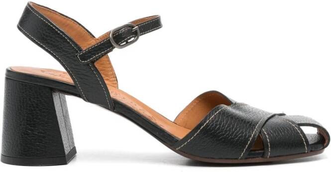 Chie Mihara 65mm Roley leather sandals Black