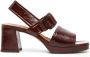 Chie Mihara 70mm Ginka leather sandals Red - Thumbnail 1