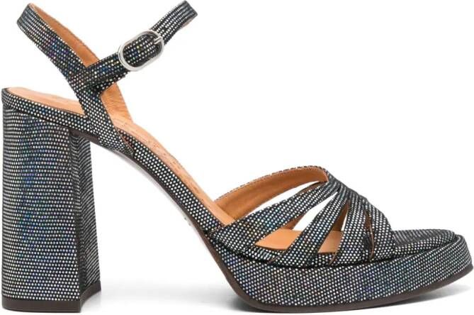 Chie Mihara 85mm Aniel leather sandals Black