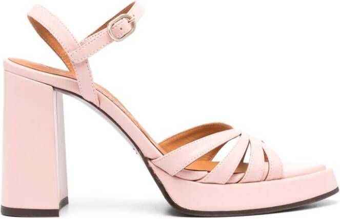 Chie Mihara 85mm Aniel leather sandals Pink