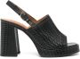 Chie Mihara 85mm Zimi interwoven leather sandals Black - Thumbnail 1