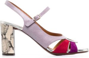 Chie Mihara 90mm Badena contrasting-strap detail sandals Purple