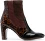 Chie Mihara 90mm leopard-print leather boots Brown - Thumbnail 1