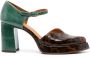 Chie Mihara 90mm patent leather pumps Brown - Thumbnail 1