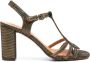 Chie Mihara Babi 75mm leather sandals Gold - Thumbnail 1
