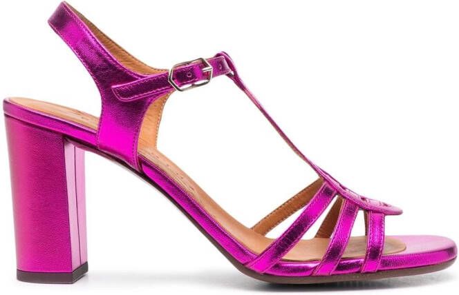 Chie Mihara Babi 95mm metallic-finish sandals Pink