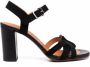 Chie Mihara Bagaura woven-strap leather sandals Black - Thumbnail 1
