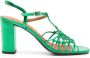 Chie Mihara Bassi 75mm leather sandals Green - Thumbnail 1