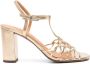 Chie Mihara Bassi 90mm leather sandals Gold - Thumbnail 1