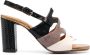 Chie Mihara Beliap 90mm colour-block panel sandals Neutrals - Thumbnail 1