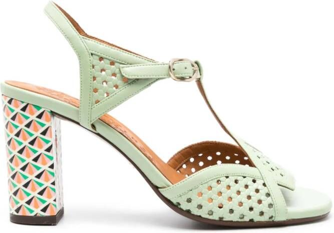 Chie Mihara Bessy 75mm leather sandals Green