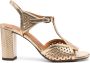 Chie Mihara Bessy 85mm metallic sandals Gold - Thumbnail 1