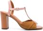 Chie Mihara Biagio90mm leather sandals Brown - Thumbnail 1
