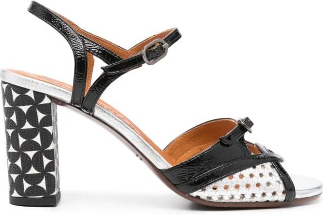 Chie Mihara Bindi 75mm leather sandals Black