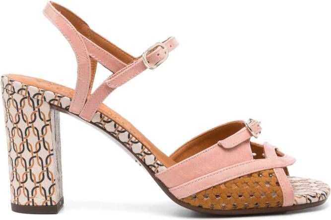 Chie Mihara Bindi 75mm leather sandals Pink