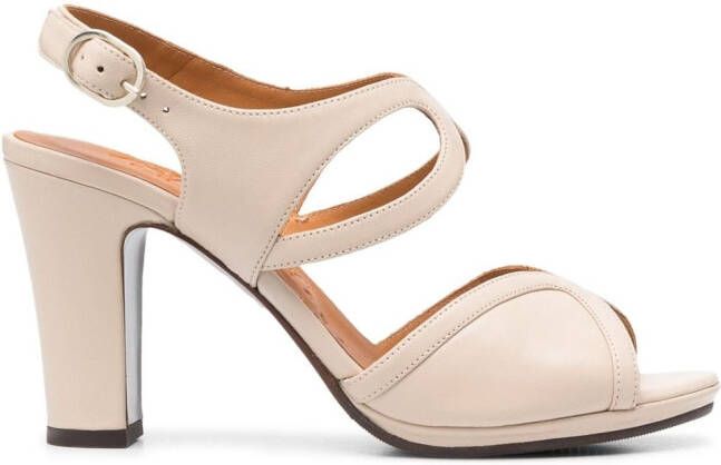 Chie Mihara block-heel leather sandals Neutrals