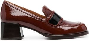 Chie Mihara Bolsin patent loafers Brown