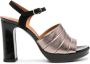 Chie Mihara Ceberano 100mm leather sandals Metallic - Thumbnail 1