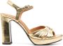 Chie Mihara Chiva leather sandals Gold - Thumbnail 1