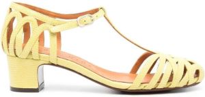 Chie Mihara closed-toe strappy pumps Yellow