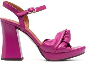 Chie Mihara Contour knot-detail 110mm sandals Purple