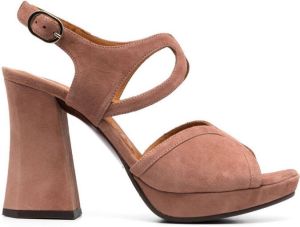 Chie Mihara Cosa 110mm suede sandals Pink