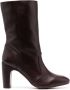 Chie Mihara Eyta 85mm leather boots Purple - Thumbnail 1
