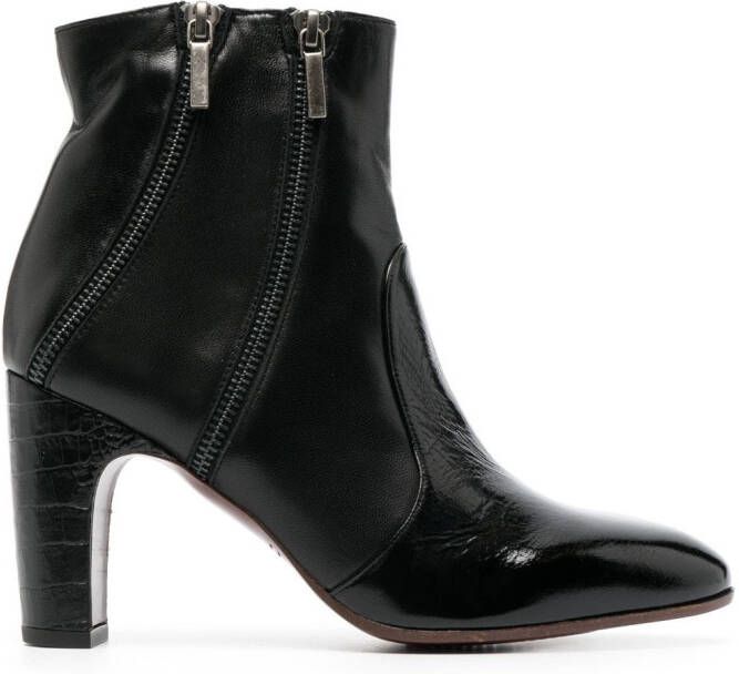 Chie Mihara Ezapi 90mm zip-detailed leather boots Black