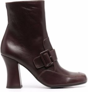 Chie Mihara Fencip buckled ankle boots Brown