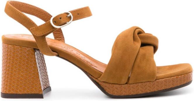 Chie Mihara Gelia 55mm suede sandals Brown